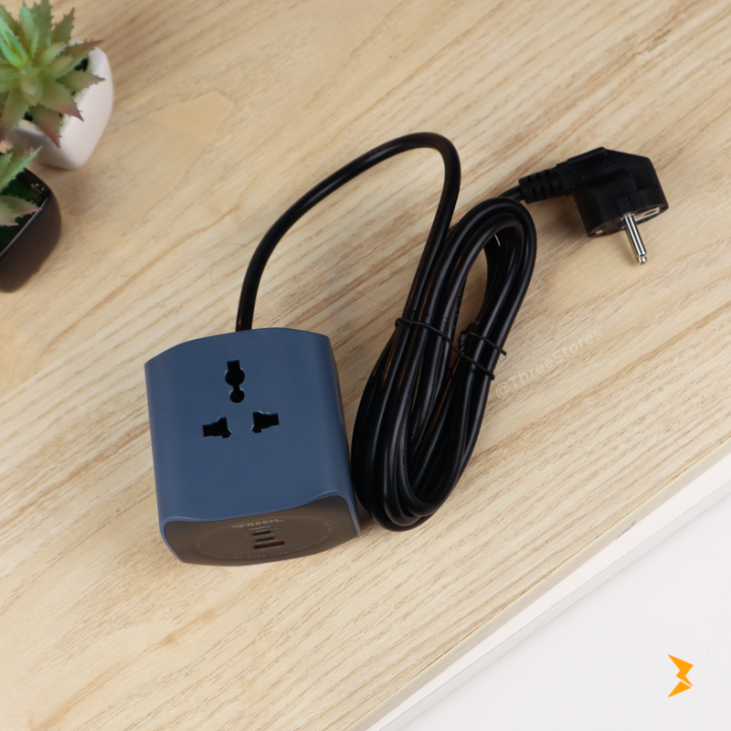Green Power Socket Cube 6 in 1
