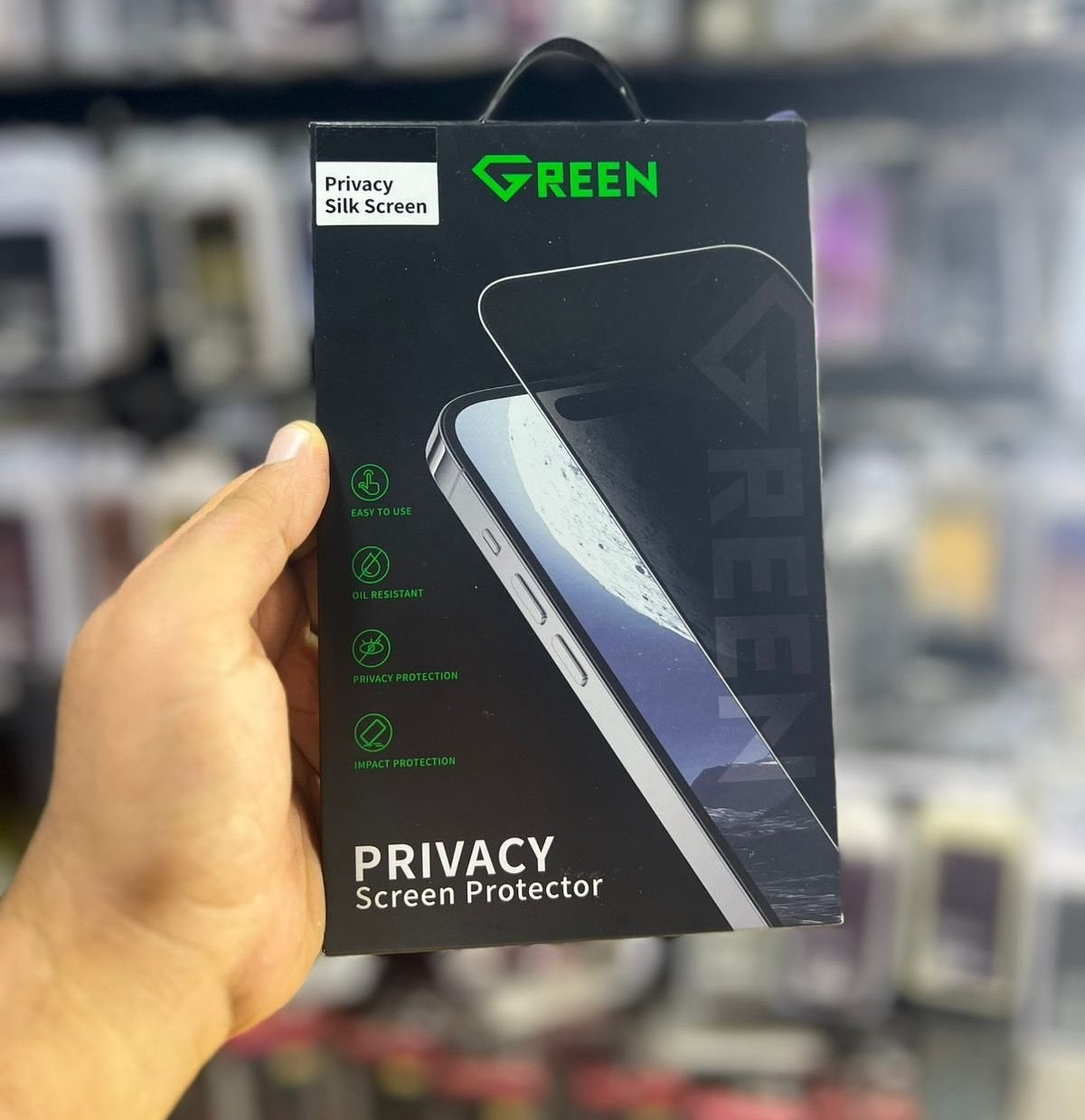 Green Privacy Screen Protector iPhone 11 Pro