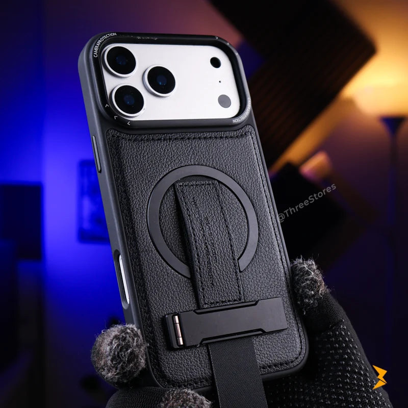 Guardio Leather Stand Magsafe Case iPhone 17 Pro Max