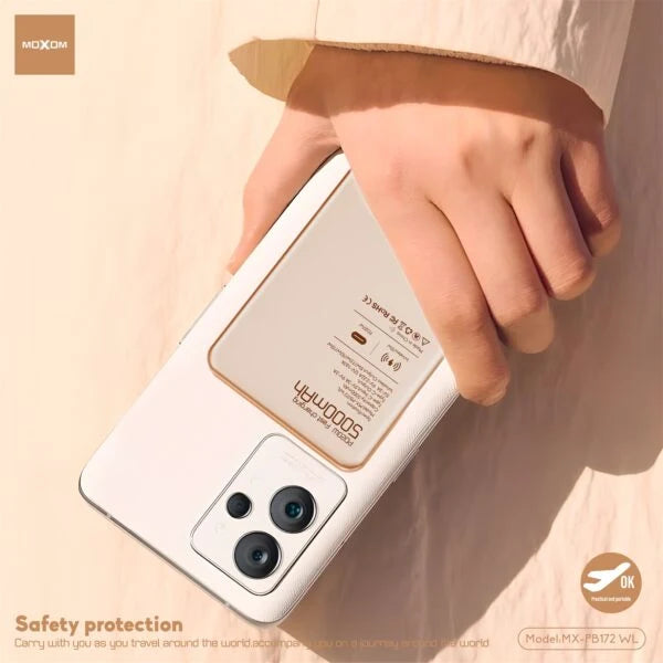 Moxom Magnetic Wireless Power Bank 5000mAH PB-172