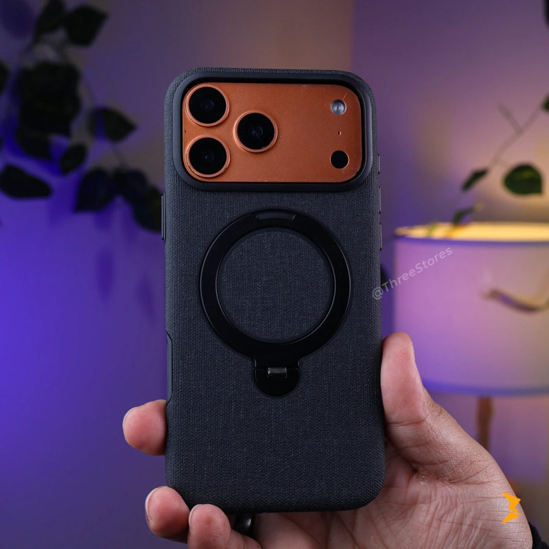 HDD Fabric Magsafe Stand Case iPhone 17 Pro Max