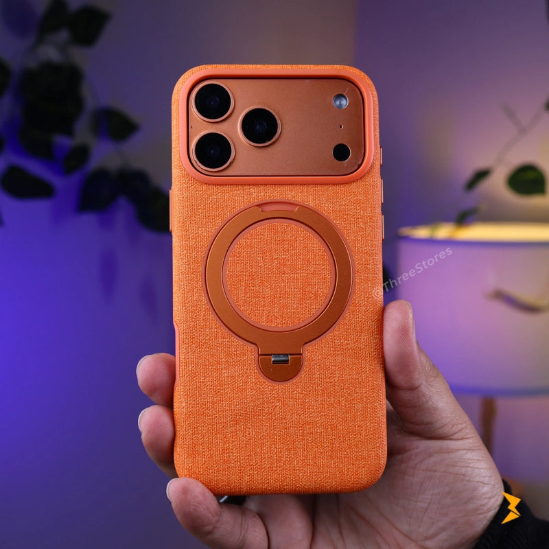 HDD Fabric Magsafe Stand Case iPhone 17 Pro Max