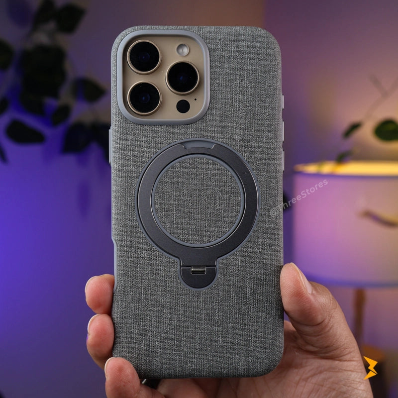 HDD Fabric Magsafe Stand Case iPhone 16 Pro Max