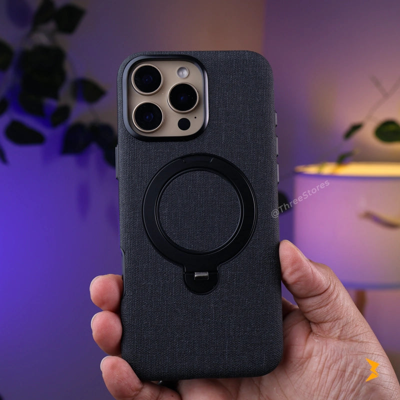 HDD Fabric Magsafe Stand Case iPhone 16 Pro Max