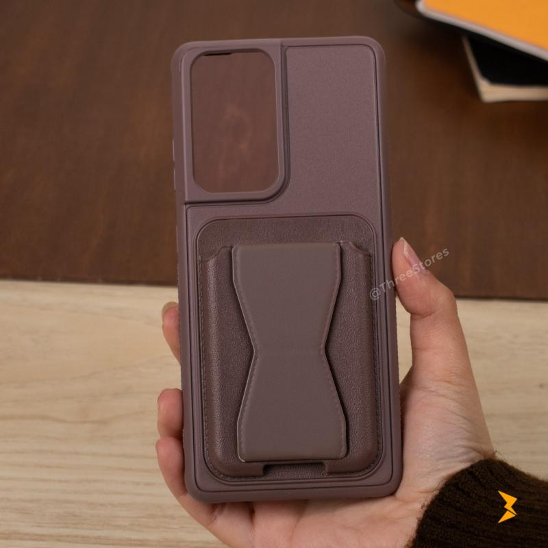 HDD Fionke Stand Leather Case Samsung S21 Ultra