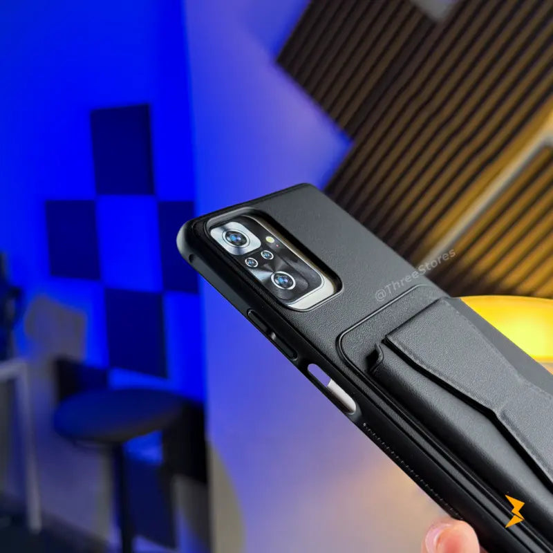 HDD Fionke Stand Leather Case Xiaomi Redmi Note 10 Pro