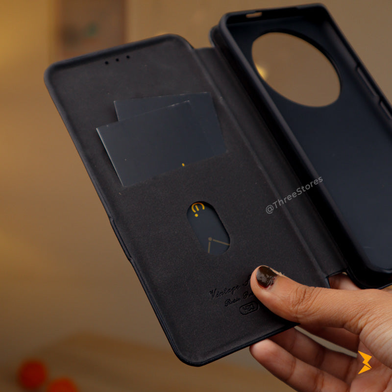 HDD Flip Wallet Leather Case Honor X9c