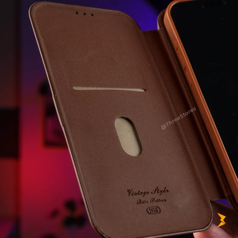 HDD Flip Wallet Leather Case iPhone 17 Pro Max