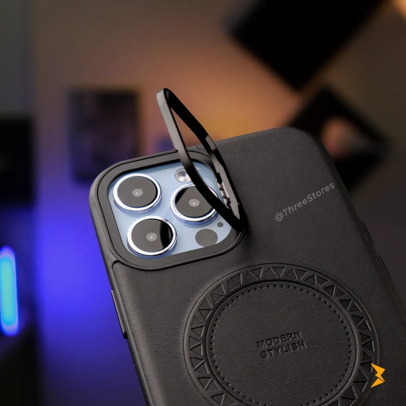 HDD Leather Cam Stand Case iPhone 13 Pro Max