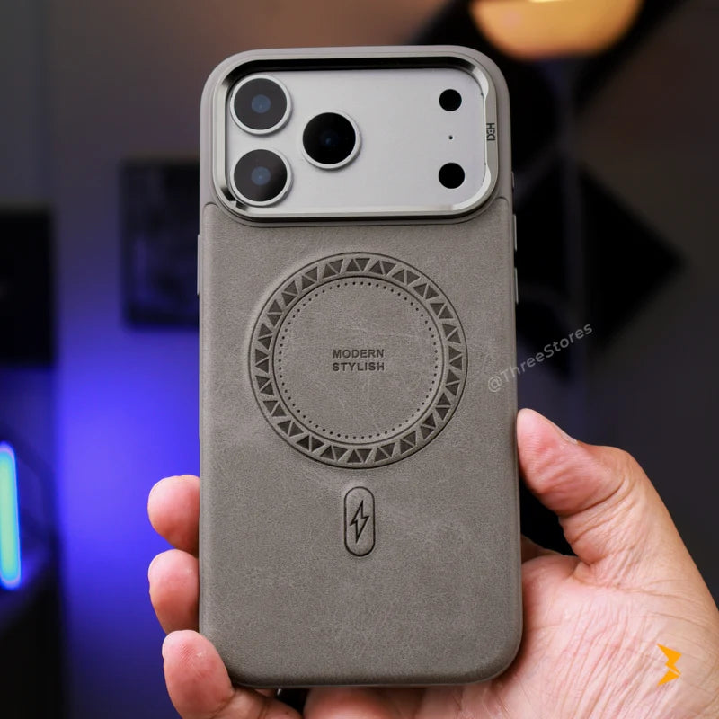 HDD Leather Cam Stand Case iPhone 17 Pro Max