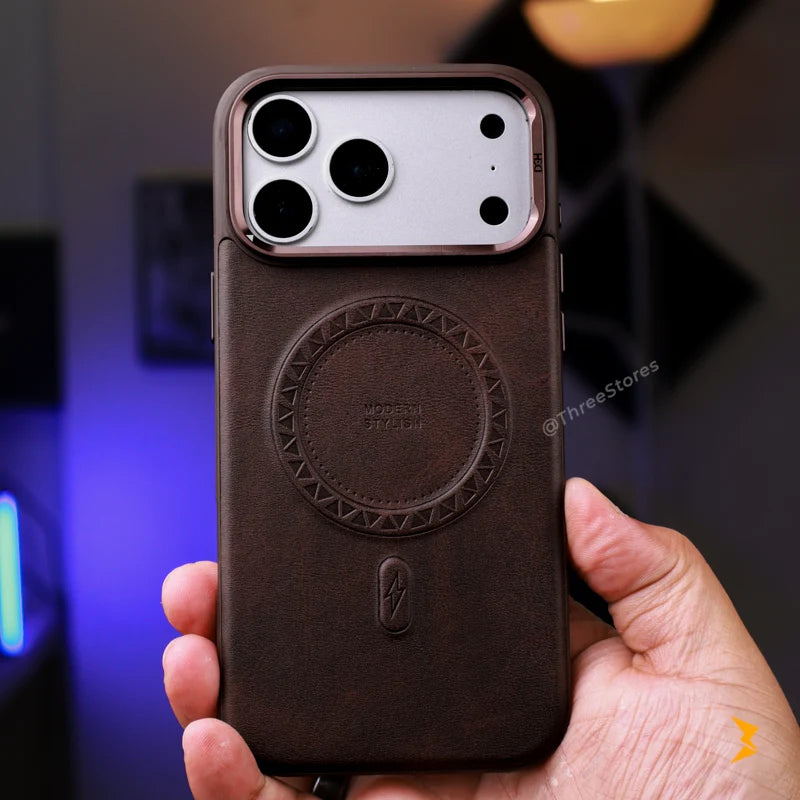 HDD Leather Cam Stand Case iPhone 17 Pro Max