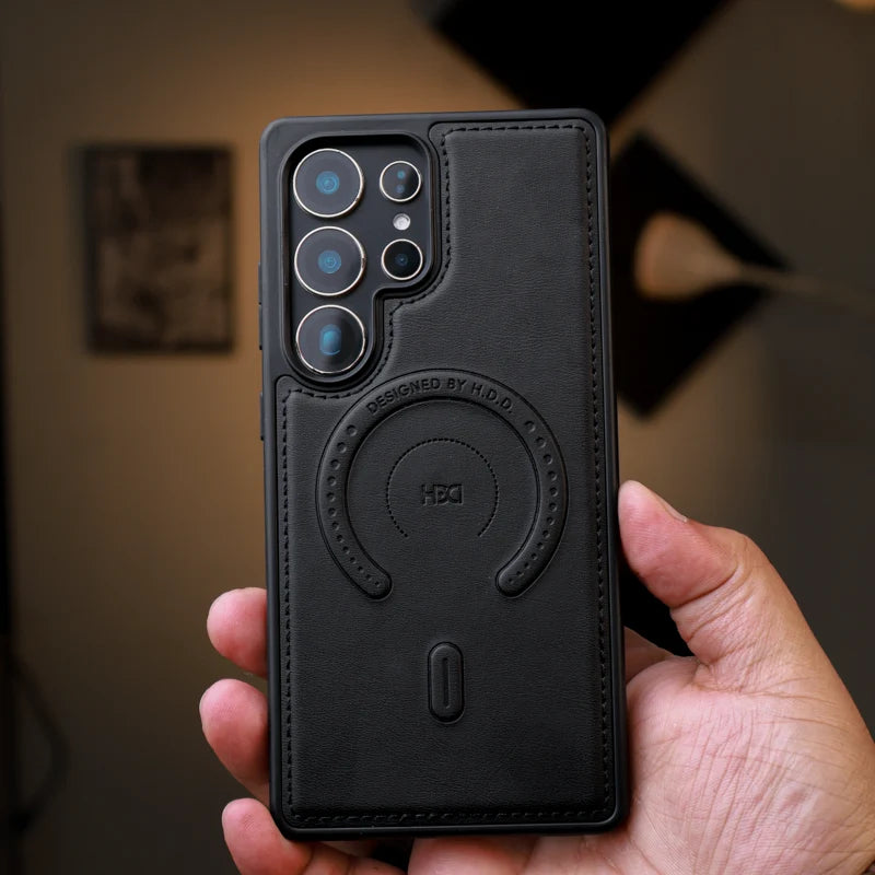 HDD Leather Dots Magsafe Case Samsung S24 Ultra