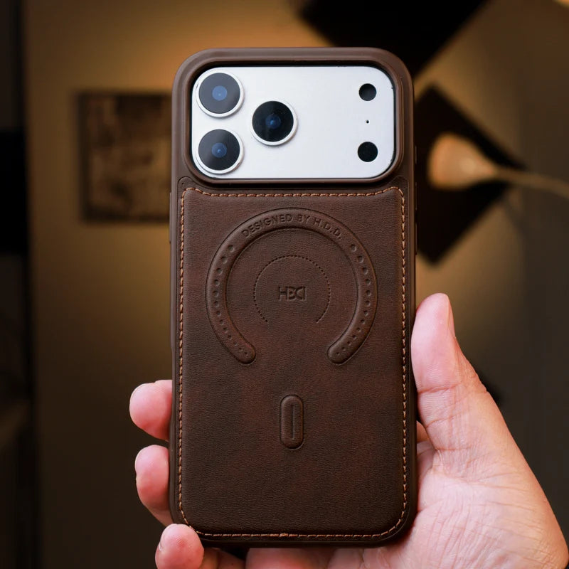 HDD Leather Dots Magsafe Case iPhone 17 Pro Max