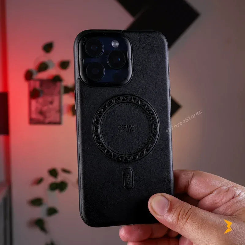 HDD Modern Leather Stand Case iPhone 16 Pro Max - Three