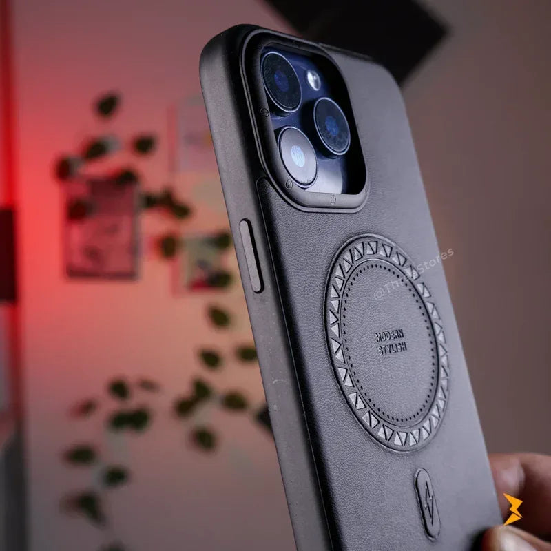 HDD Modern Leather Stand Case iPhone 16 Pro Max - Three