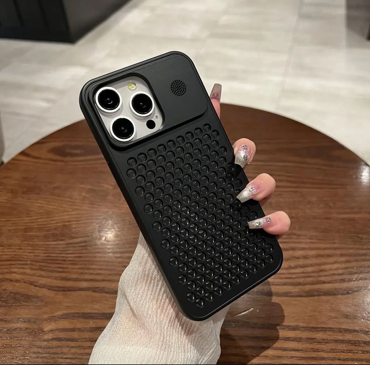 Honeycomb Hole Silicone Case iPhone 12 Pro Max