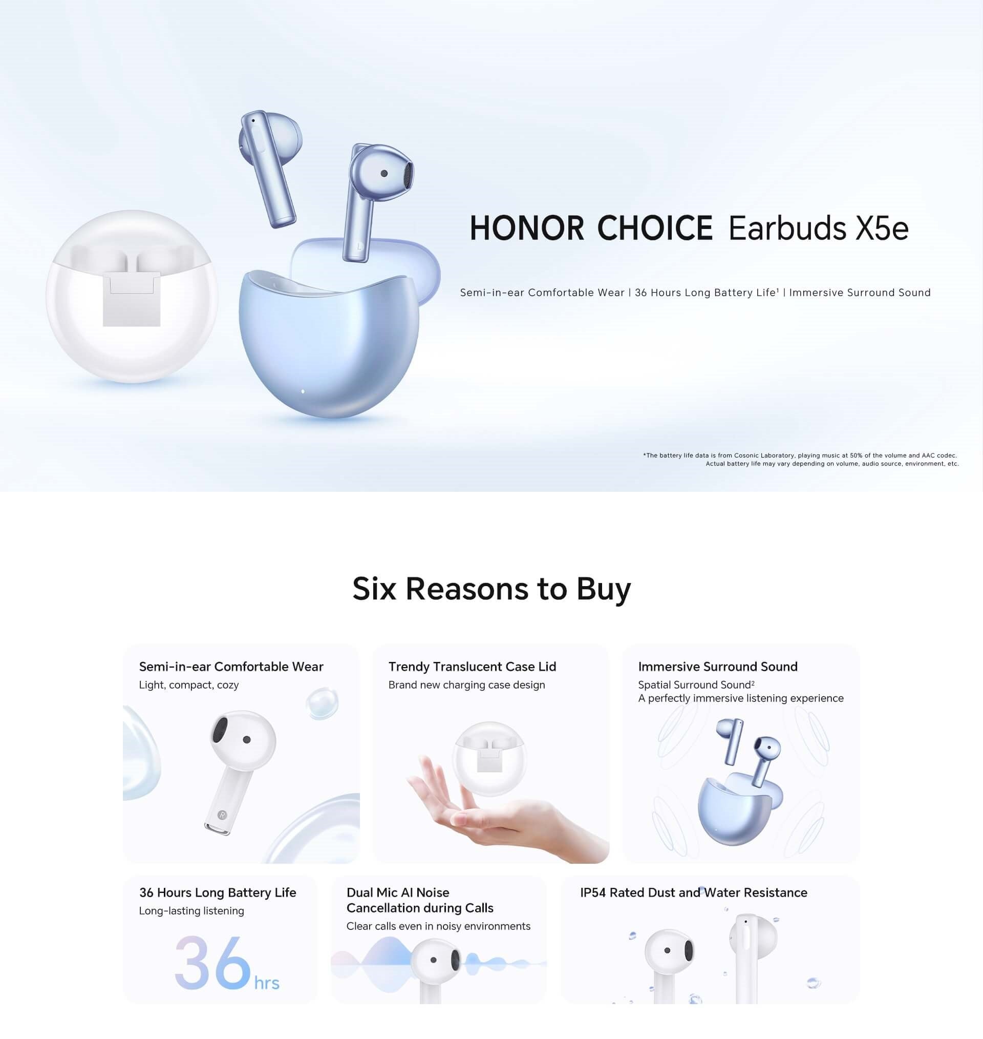 Honor Choice Earbuds X5e