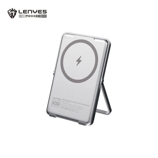 Lenyes 5000mAh 20W PD 15W MagSafe Stand Power Bank PW038D