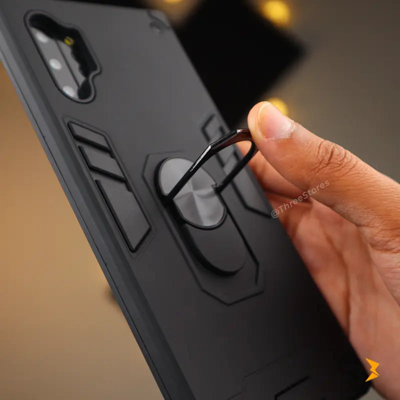 Iron Armor Stand Case Samsung Note 10 Plus