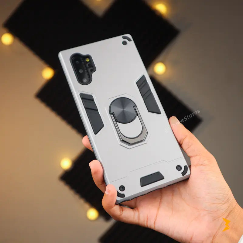Iron Armor Stand Case Samsung Note 10 Plus