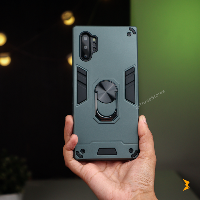 Iron Armor Stand Case Samsung Note 10 Plus