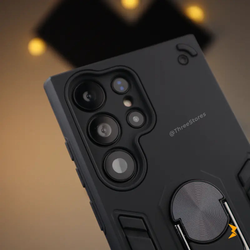 Iron Armor Stand Case Samsung S22 Ultra