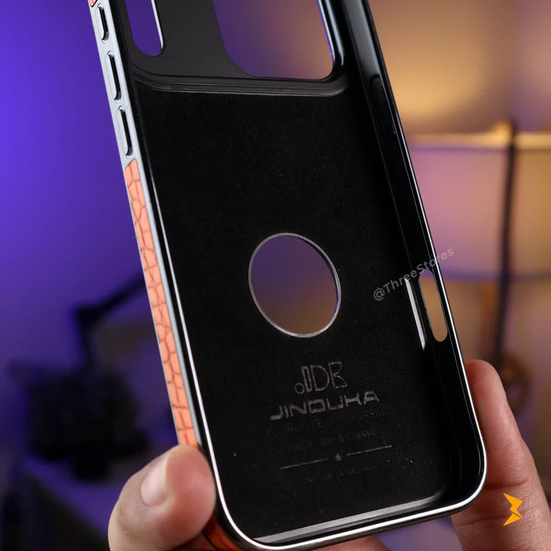 Jinduka Alligator Stand Leather Case iPhone 17 Pro Max