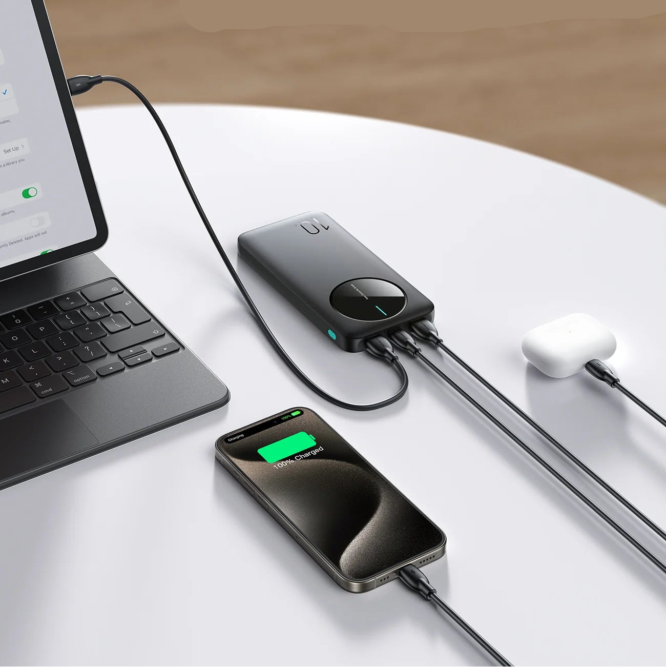 Joyroom 2.4A LED Power Bank 22.5W 10000mAh JR-PBF12