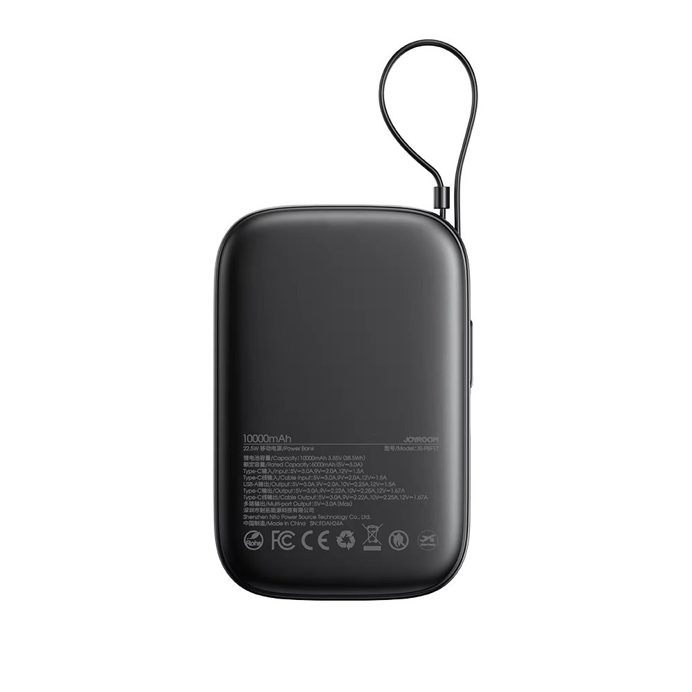 Joyroom 22.5W Powerbank Built in Type-C Cable 10000 mAh JR-PBF17
