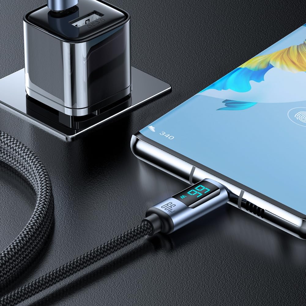 Joyroom 66W Usb-A To Type-C Fast Charging Data Cable with Digital Display
