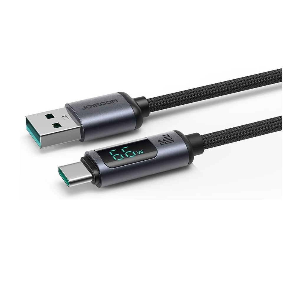 Joyroom 66W Usb-A To Type-C Fast Charging Data Cable with Digital Display