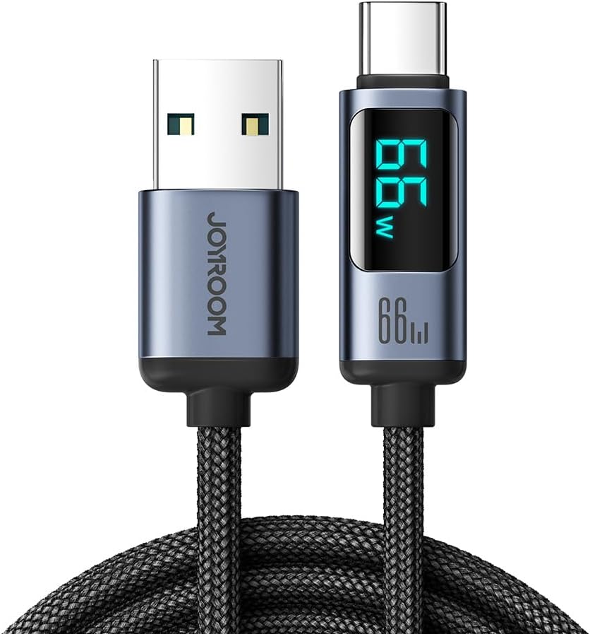 Joyroom 66W Usb-A To Type-C Fast Charging Data Cable with Digital Display