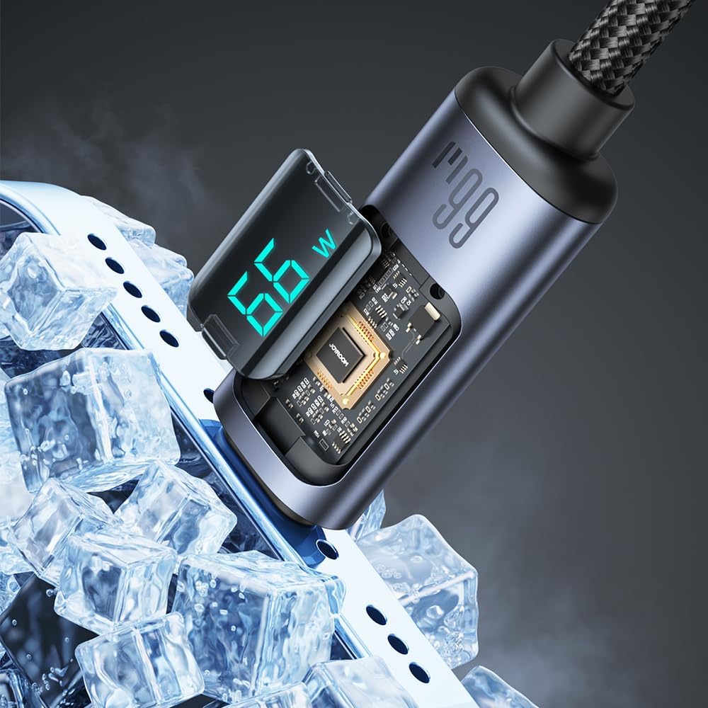Joyroom 66W Usb-A To Type-C Fast Charging Data Cable with Digital Display