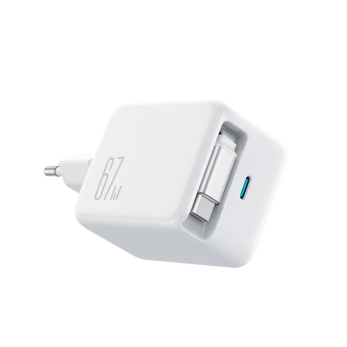 Joyroom 67W Fast Charger with Built-in Retractable Cable JR-TCL06