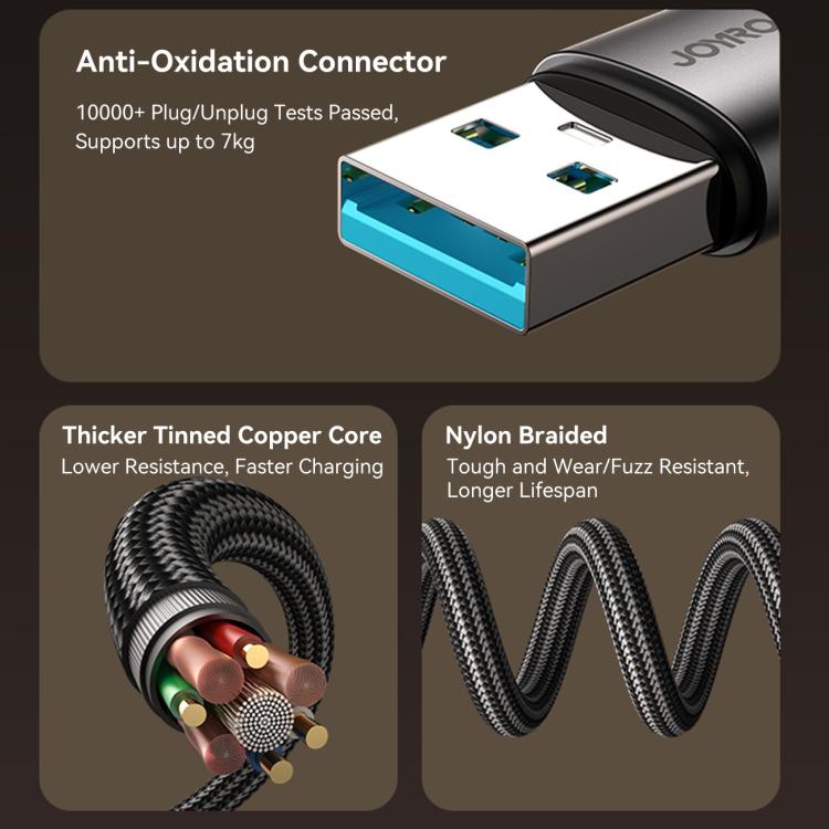 Joyroom 90 Degree Fast Charging Data Cable 3A USB to Lightning S-A56