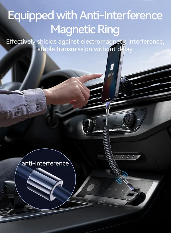 Joyroom Type-C to Type-C 60W Coiled Fast Charging & Data Cable S-A43