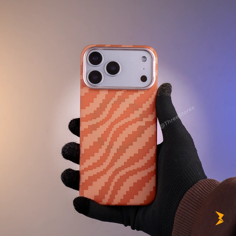 KVZV Carbon Texture Protective Case iPhone 17 Pro Max - Three