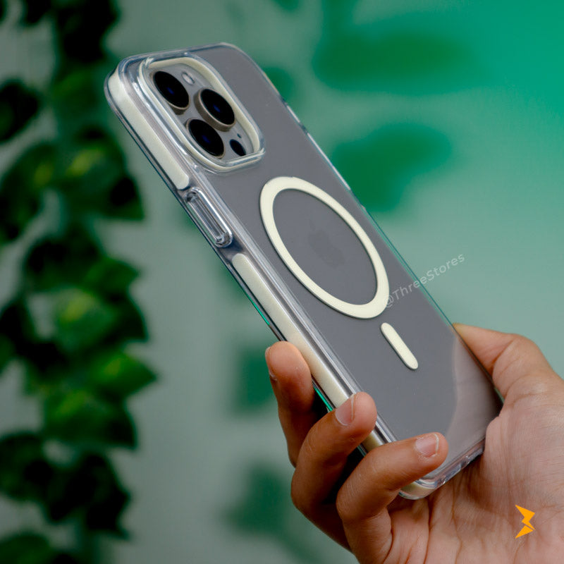 Knit Transparent Magsafe Case iPhone 15 Pro Max