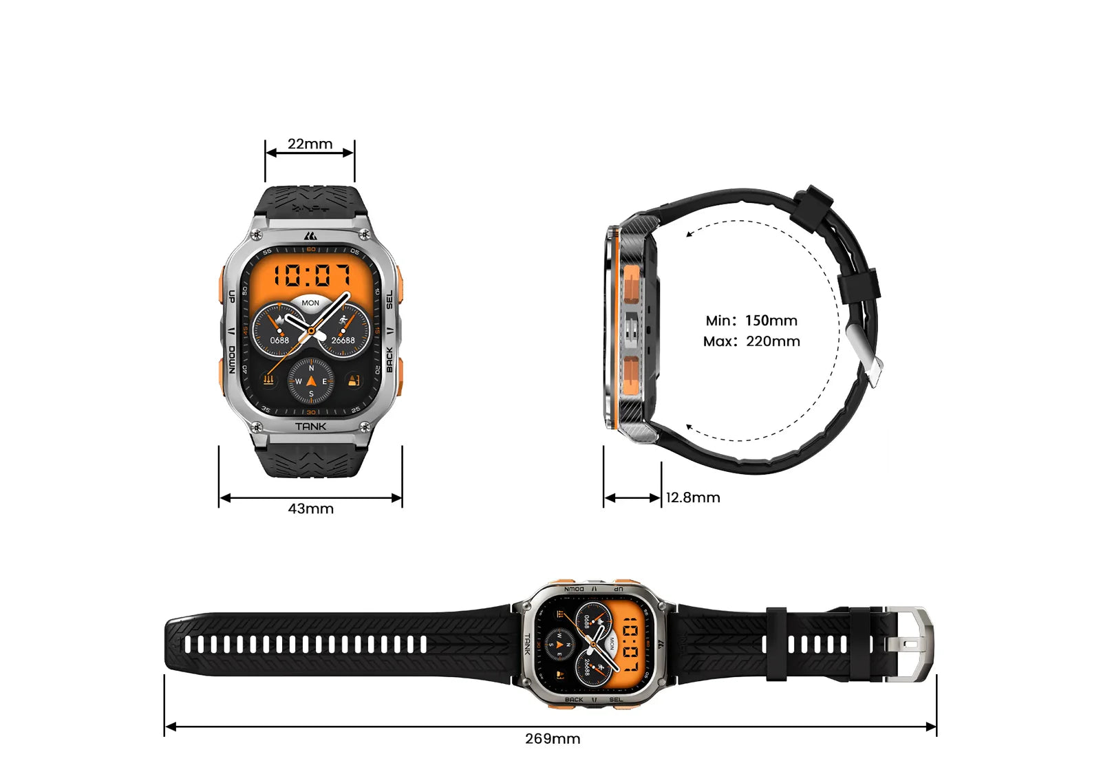 Kospet Tank M3 Ultra Smart Watch