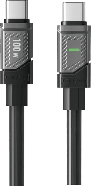 Lenyes Type-C to Type-C 100W Zinc Alloy Fast Charging Data Cable LC506TCTC