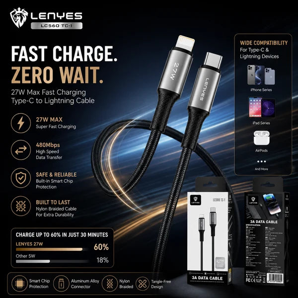 Lenyes Type-C HiFi Bass HD Mic Wired Earphones LF109-TC