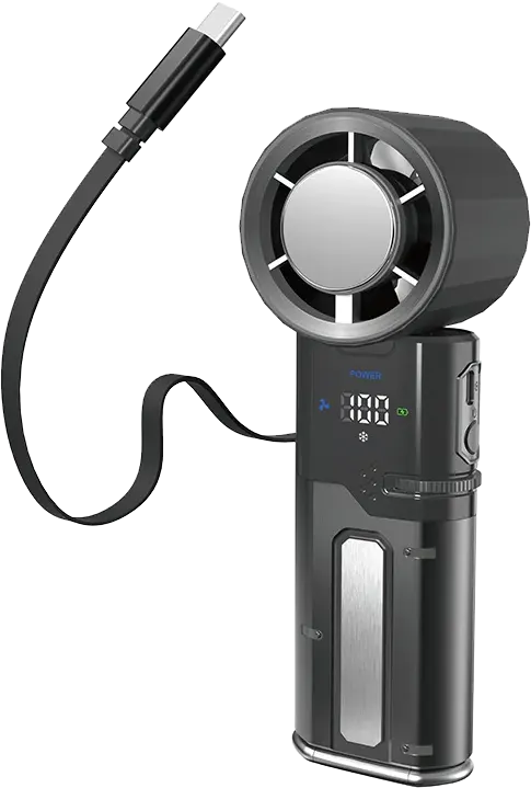 Lenyes 6000mAh 100-Speed Ice Cooling Handheld Fan LHF114