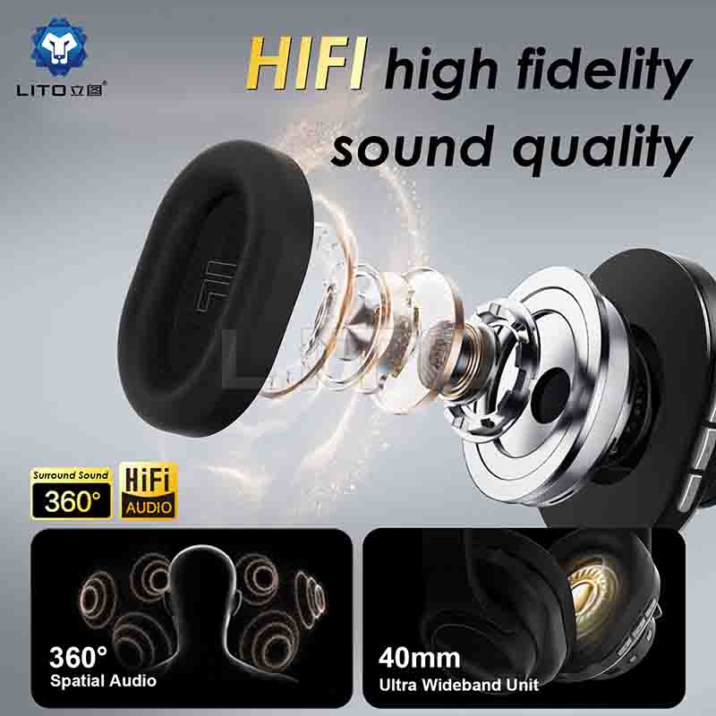 LITO Bluetooth Headset with Speaker 2-in-1 LE03