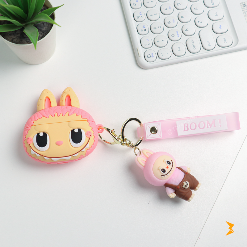 Labubu Silicone Case With Keychain Airpods Pro 2