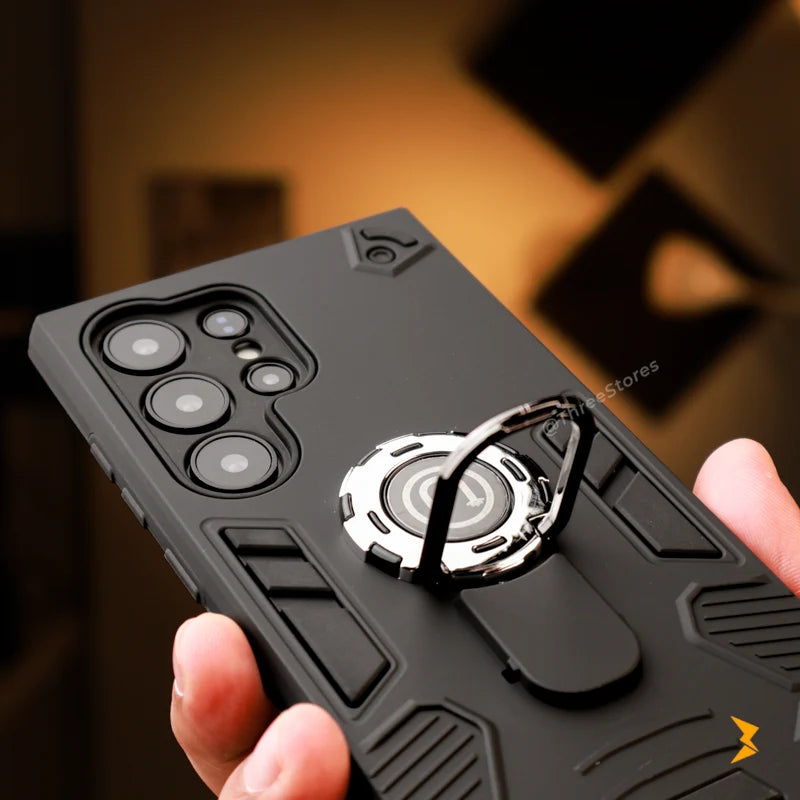Lambda Armored Stand Case Samsung S22 Ultra