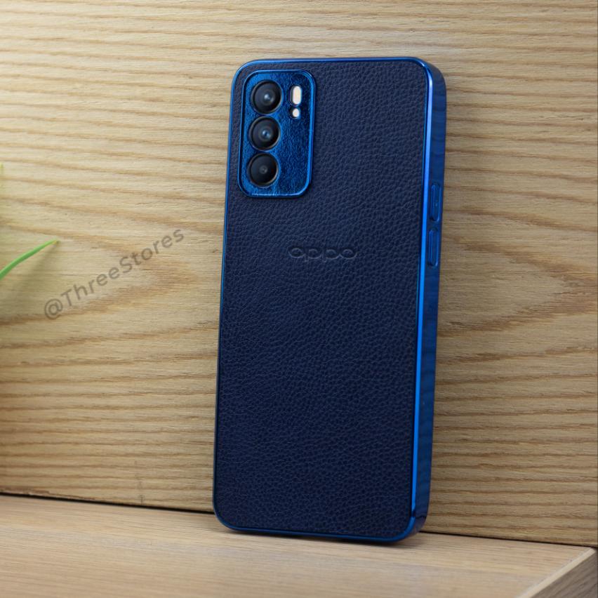 Leather Camera Protection Case Oppo Reno 6 5G