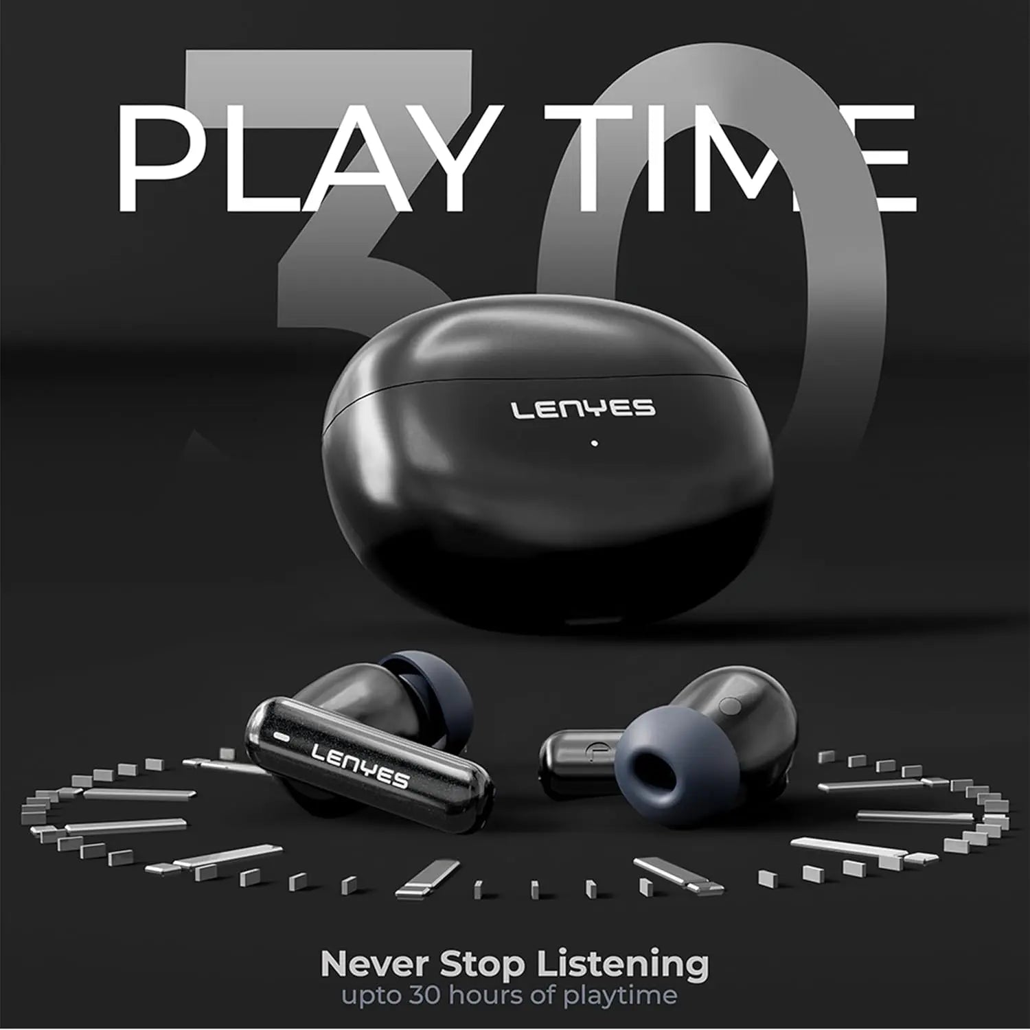 Lenyes Bluetooth Wireless Earbuds with ANC + ENC AIR 100