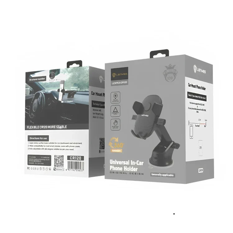 Lenyes 360-Degree Windshield Car Phone Holder CR120
