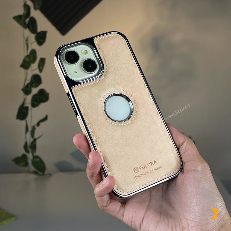 Light Sand Leather Case iPhone 13/14/15