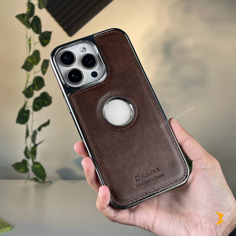 Light Sand Leather Case iPhone 14 Pro Max